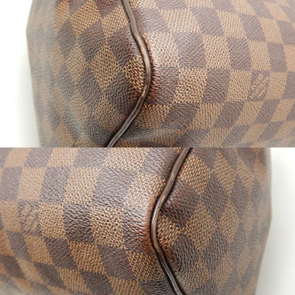 Louis Vuitton Damier Speedy 30 Ebene Shoulder Bag Brown - Picture 6 of 8